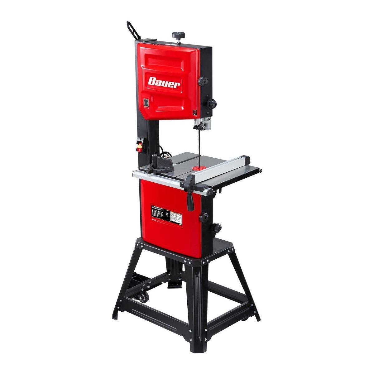 Sierra de cinta estacionaria para madera BAUER de 14 pulgadas y 1 HP | 70813