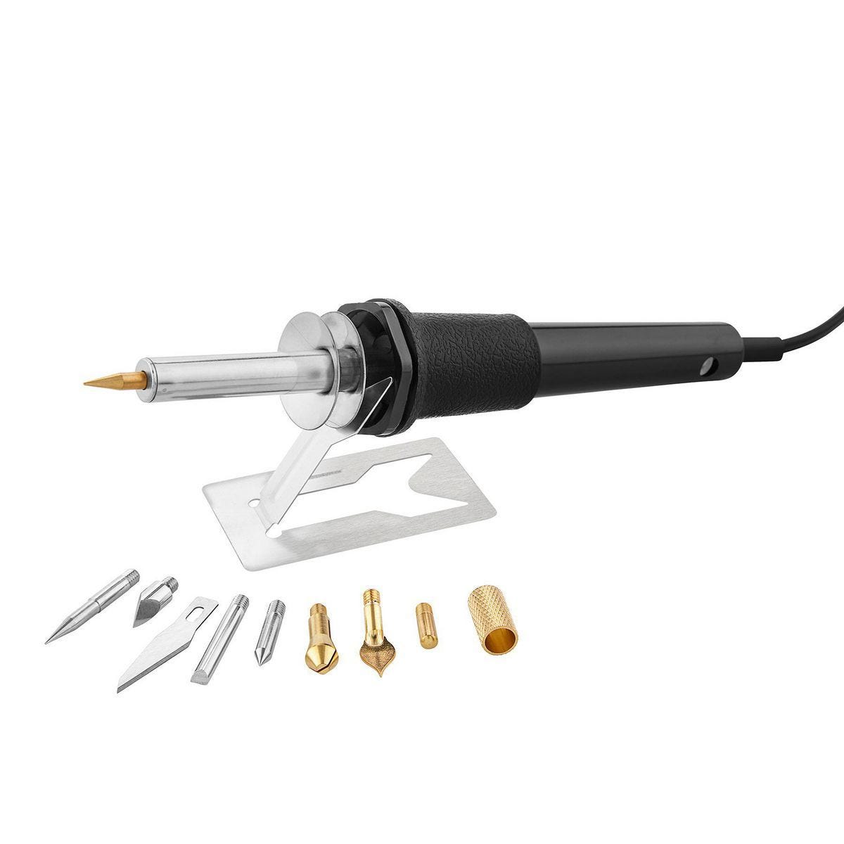 Pirograbador de 30 watts, 5 en 1 para hobby con 9 puntas intercambiables | 58863