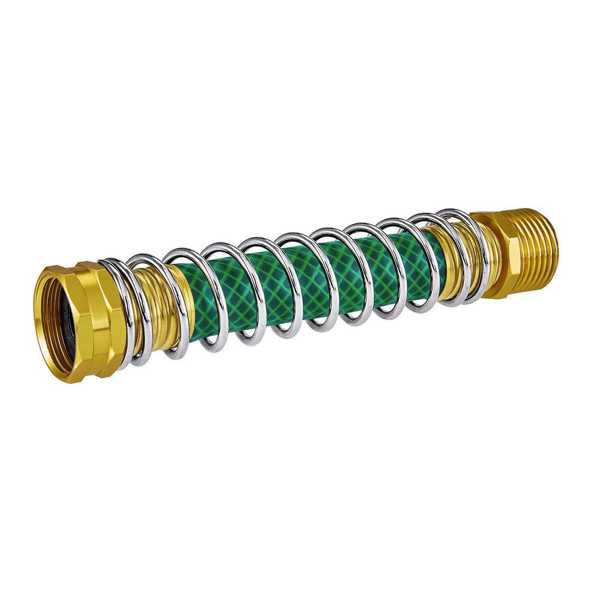 Conector de manguera con resorte enrollado para grifo y protector de manguera | 58454