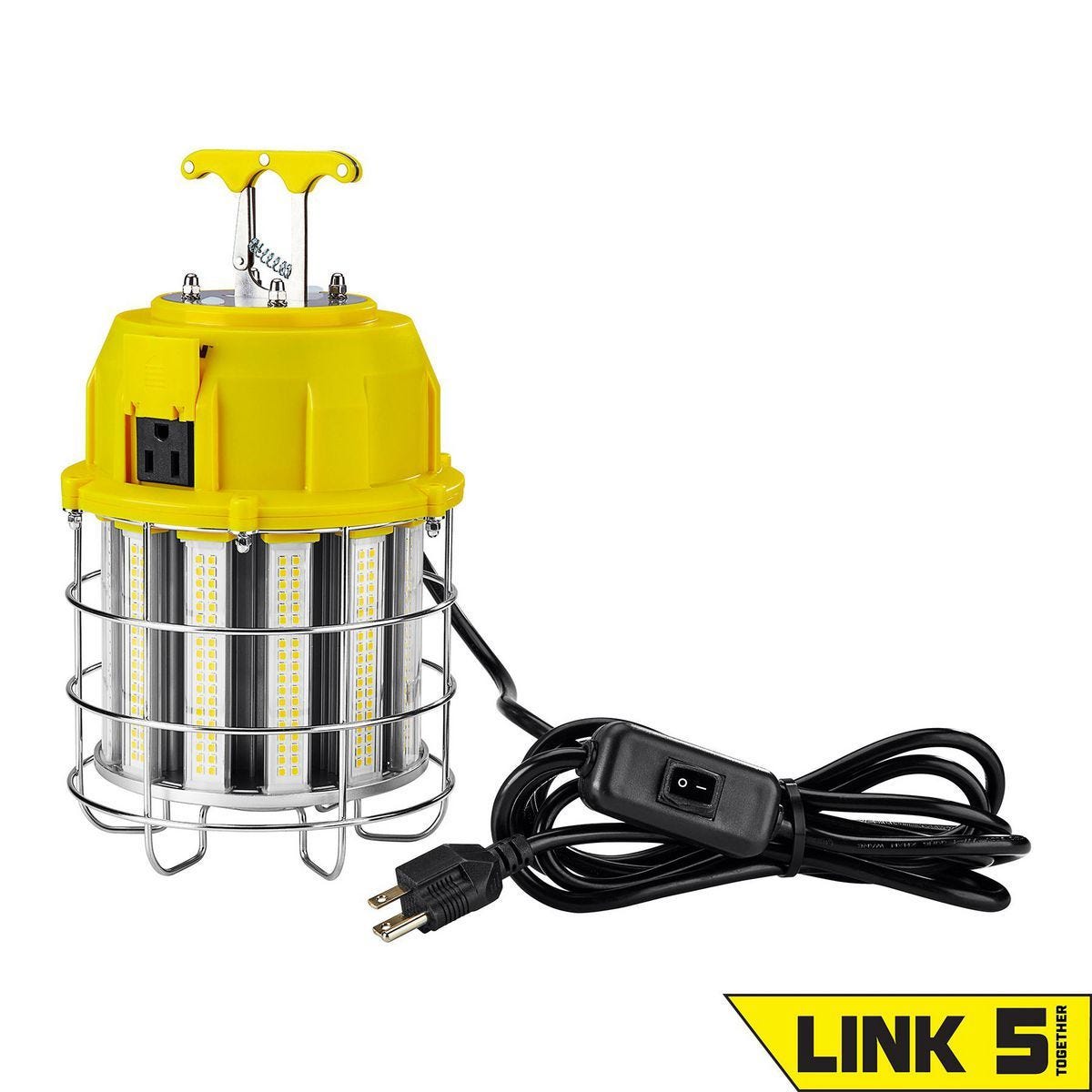 Lámpara de trabajo LED colgante Braun de 12,000 lúmenes con salida de luz 360° y conexión en cadena | 59228