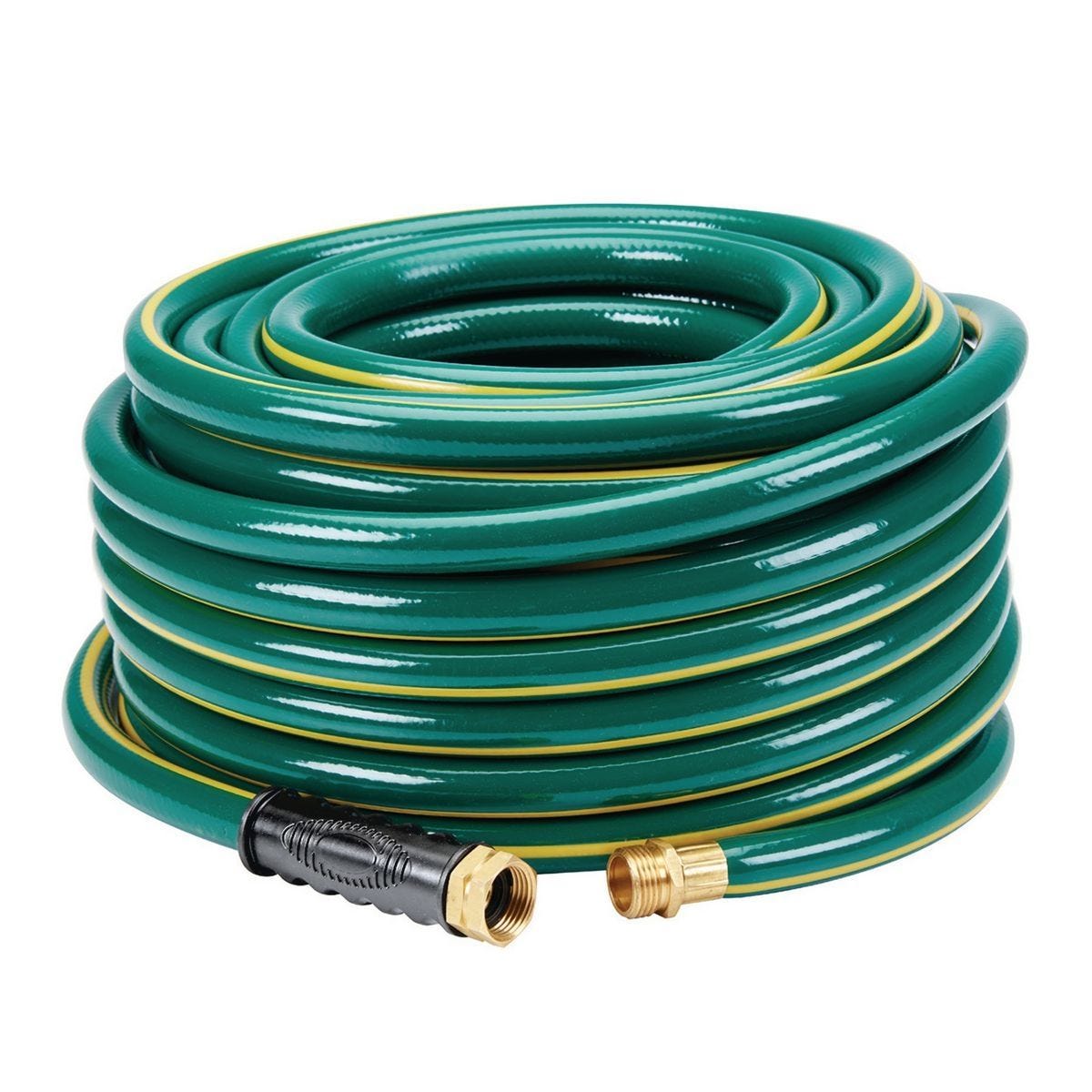 Manguera para jardín de 100 pies x 5/8 pulgadas, resistente PVC y latón | 63337