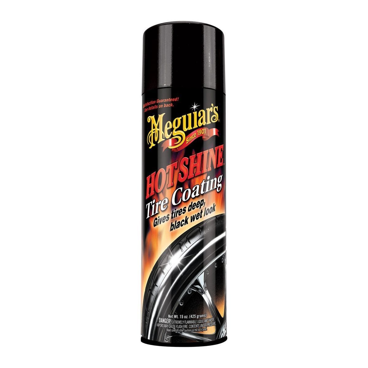 Aerosol para neumáticos Meguiar's Hot Shine de 15 oz con brillo intenso y duradero | 56859