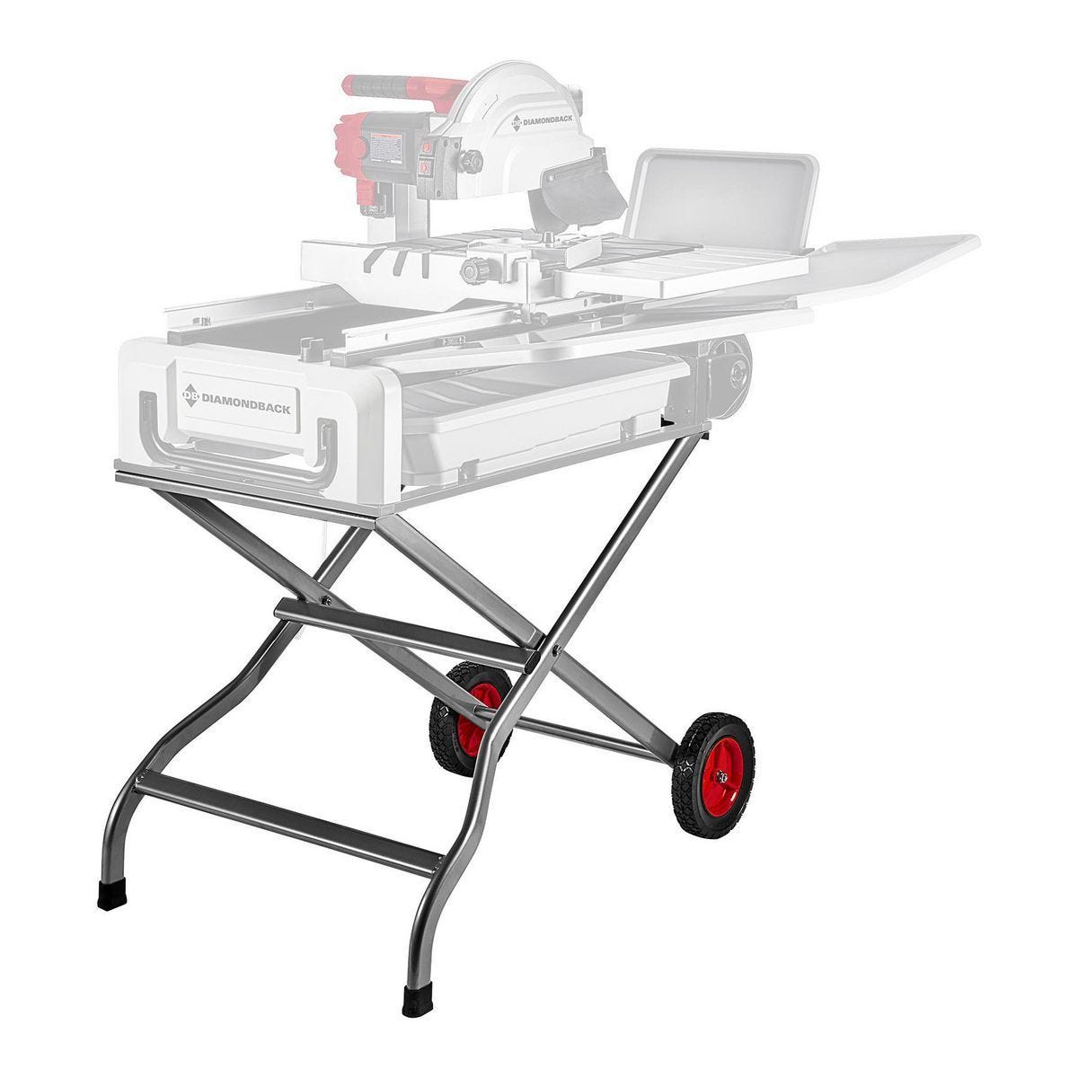 Base para sierra de azulejos DIAMONDBACK, plegable y compatible con sierras de mesa deslizante de 7 y 10 pulgadas | DBS-RF