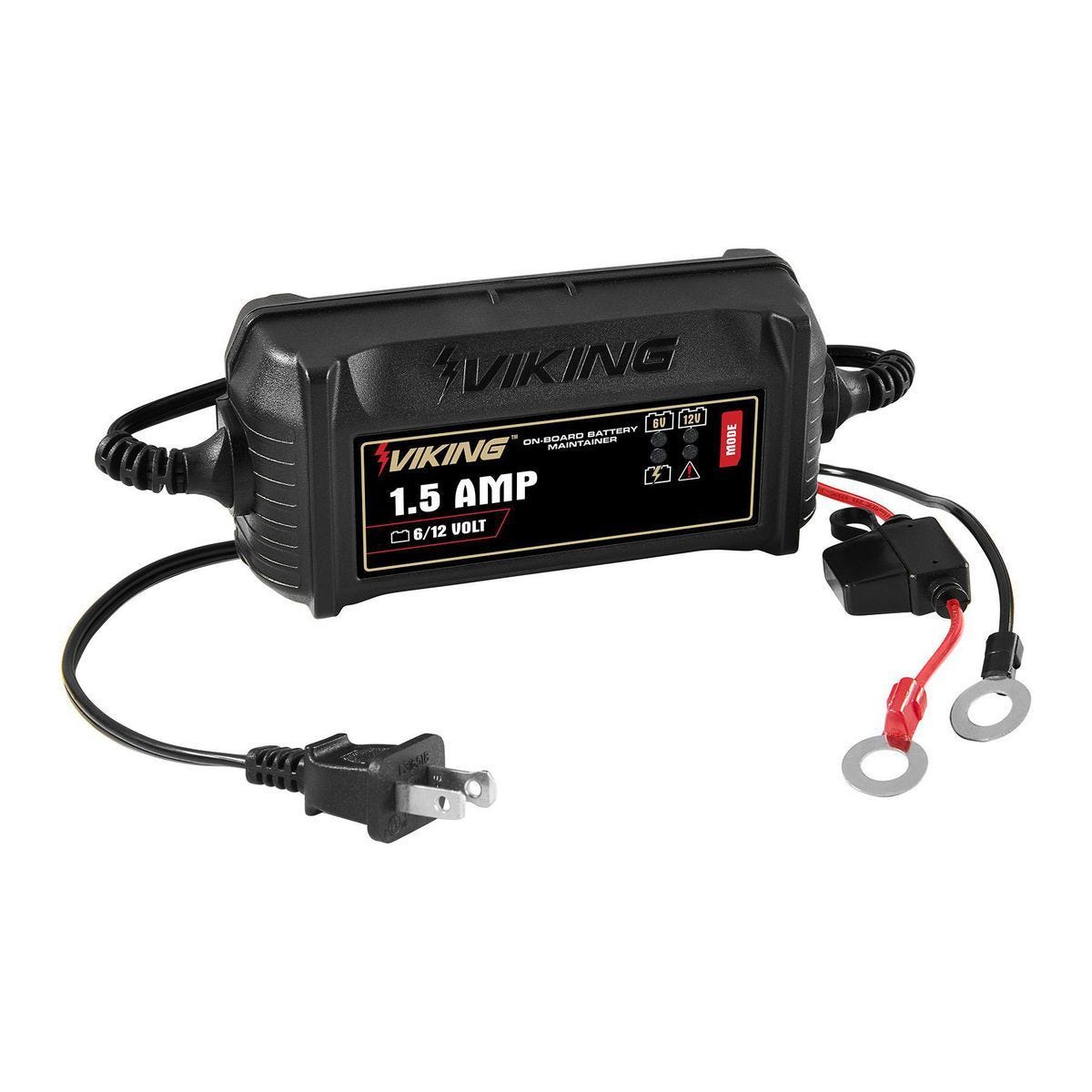 Mantenedor de batería a bordo VIKING de 1.5 Amp y 6/12V para automóviles, motos y más | 59520
