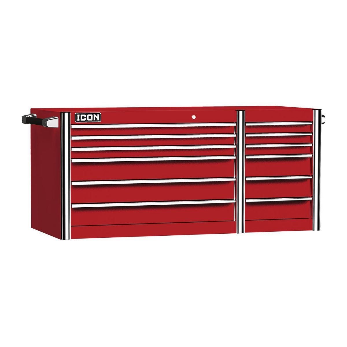 Cajón superior profesional de 56 pulgadas, color rojo | ITSTC56R