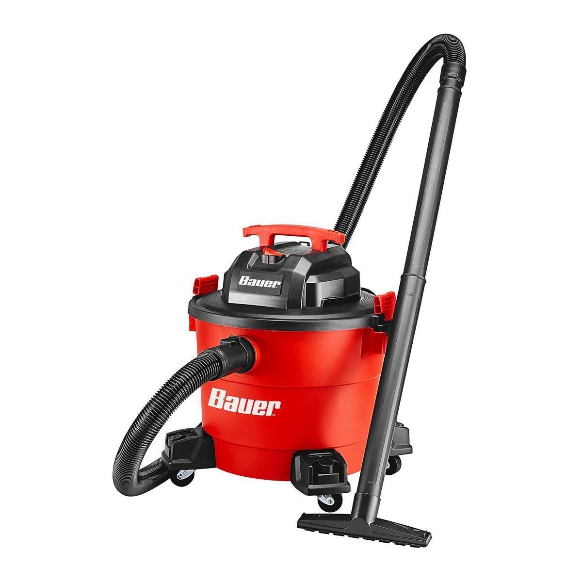 Aspiradora húmeda y seca BAUER de 9 galones y 4.5 HP de potencia máxima | 56202