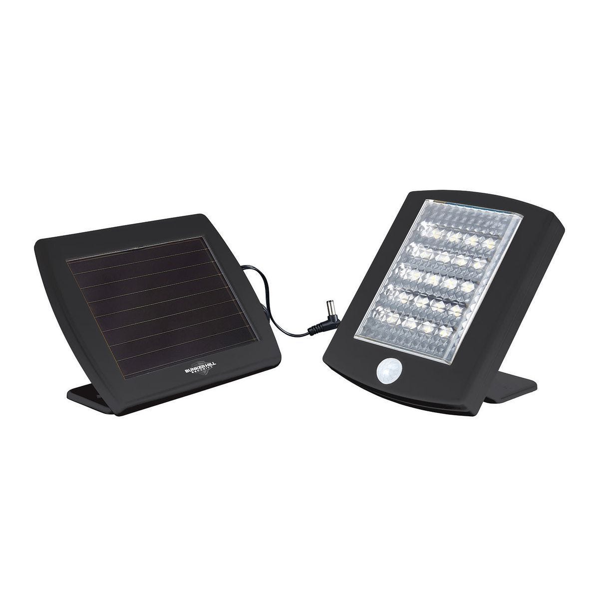 Foco de seguridad solar con sensor de movimiento de 120 lúmenes - Negro | 64736