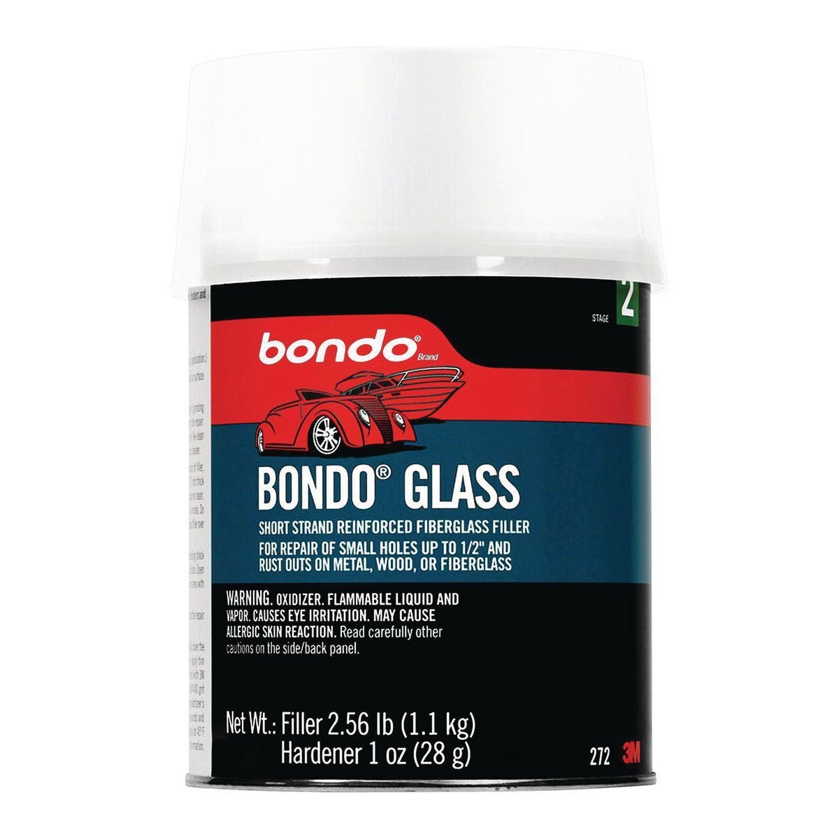 Masilla para carrocería reforzada con fibra de vidrio, 41 oz | 70950