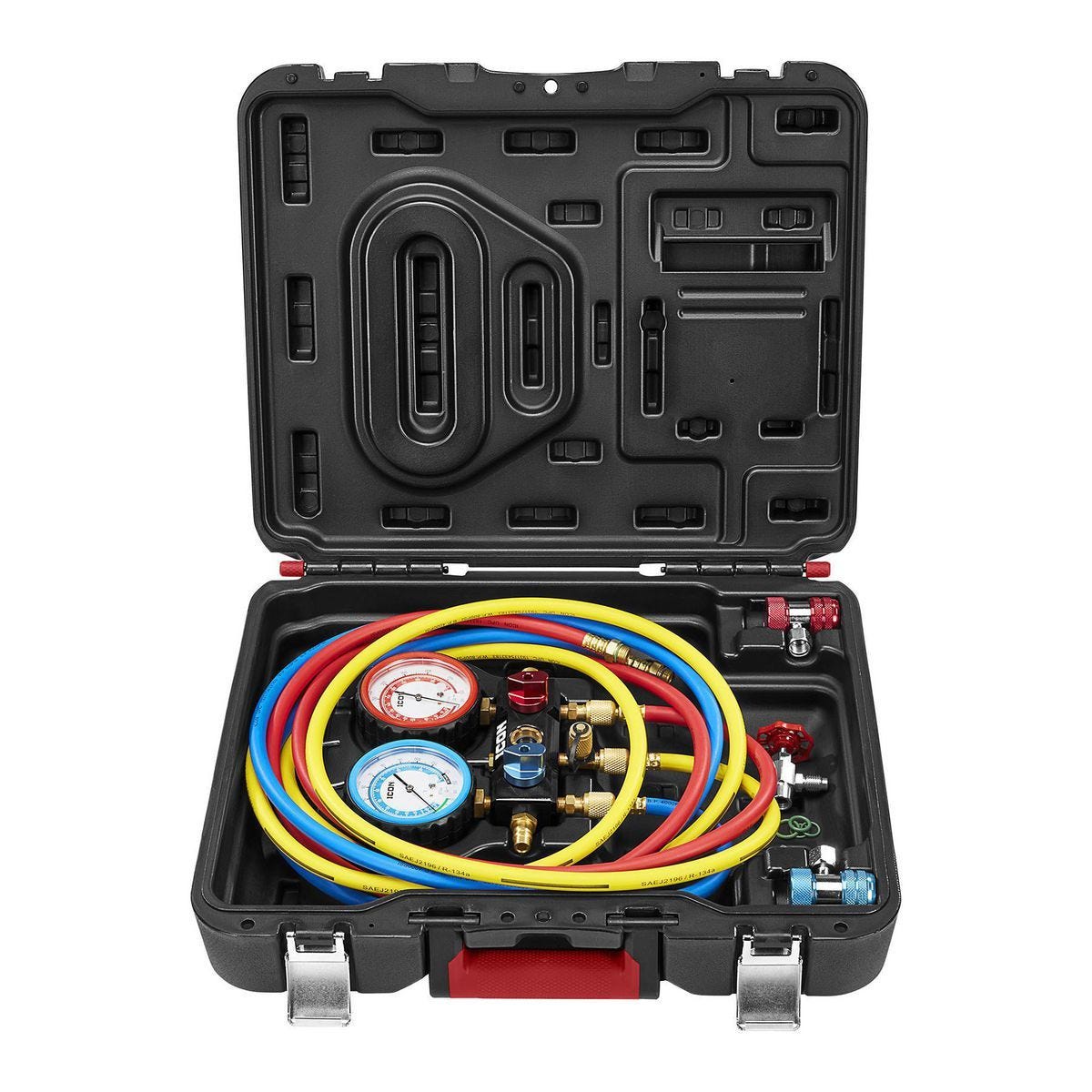 Juego de manómetros para aire acondicionado R134A ICON ACMG-134A | 58160