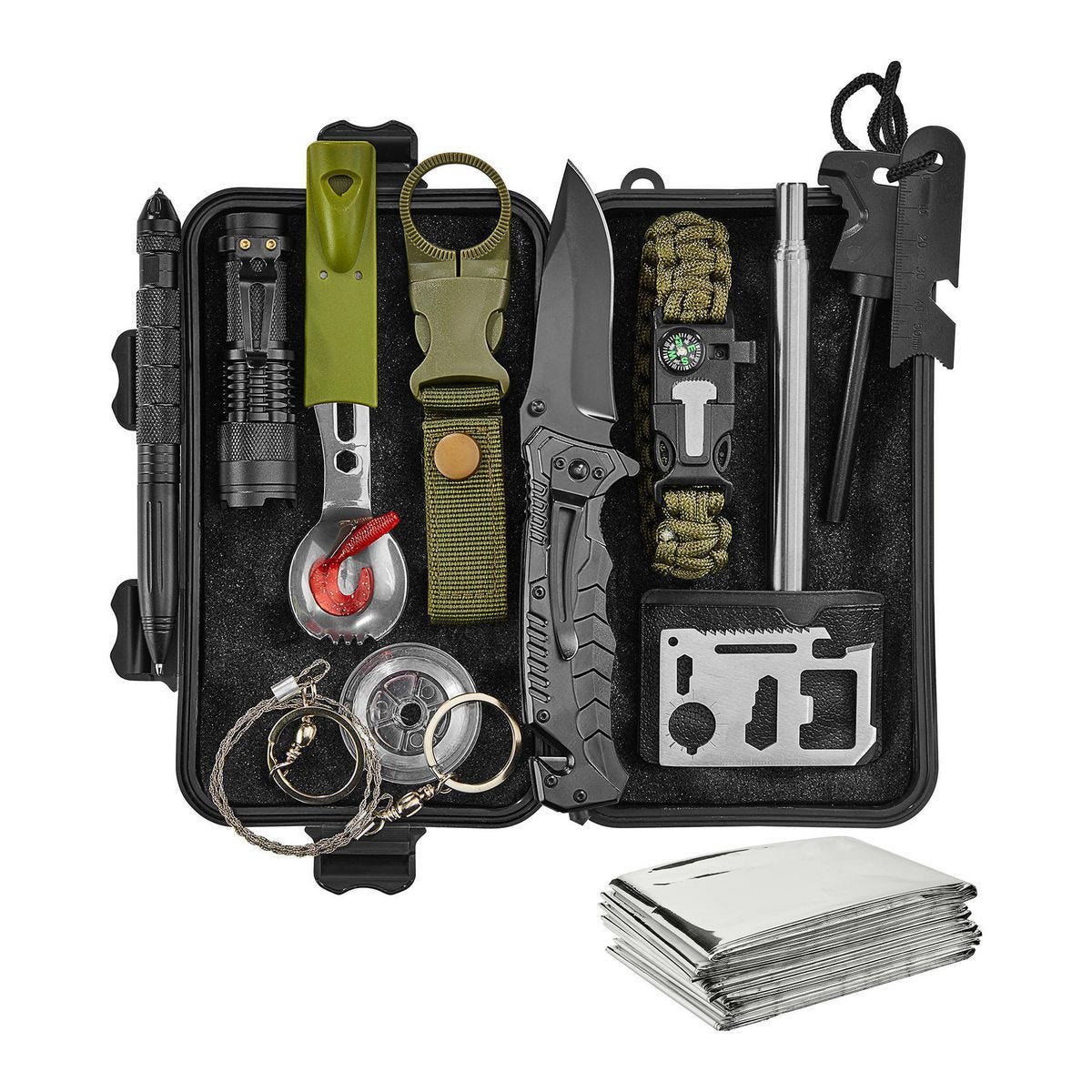 Kit de Supervivencia de Emergencia GORDON, 12 Piezas | 59708