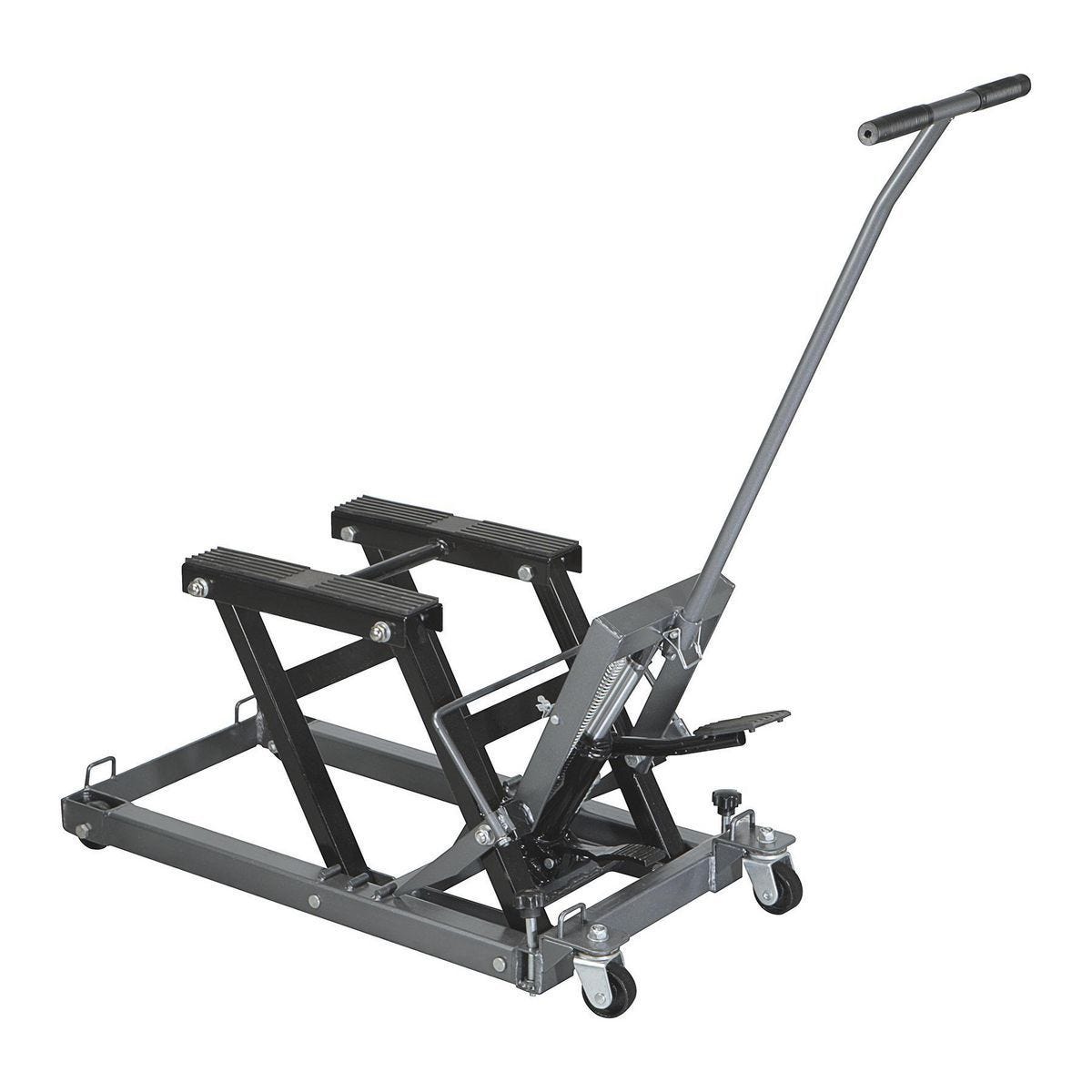 Gato hidráulico para motocicleta y ATV de acero con capacidad de 1500 lb | 60536