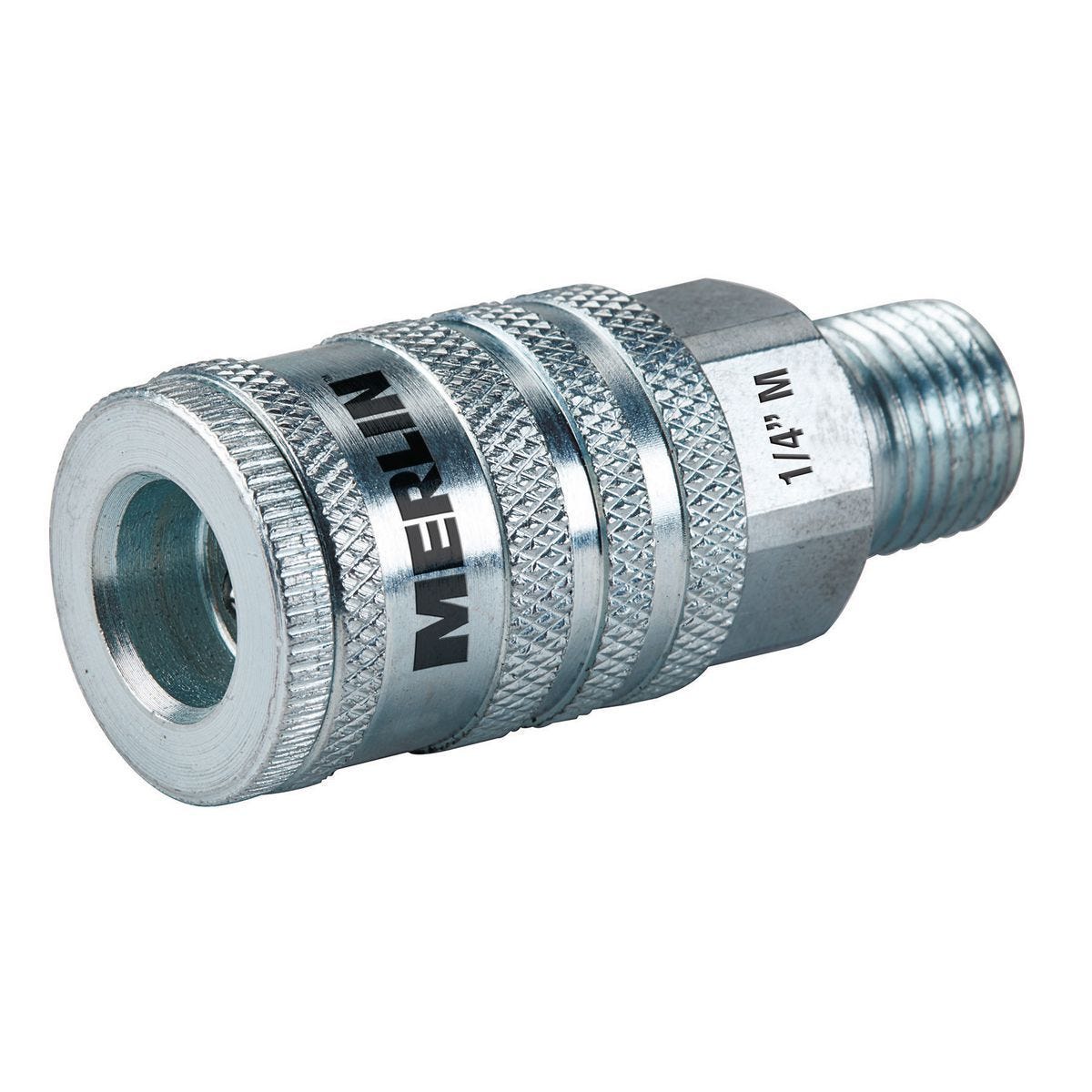 Acoplador industrial de acero macho de 1/4 pulgada para aire comprimido | 63578