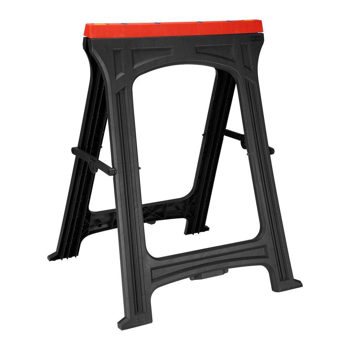 Caballo de sierra plegable de PVC de 31 pulgadas, capacidad de 350 lb | 61979