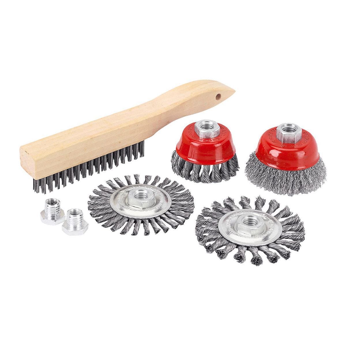 Kit de cepillos para esmeriladora, 7 piezas | 90976