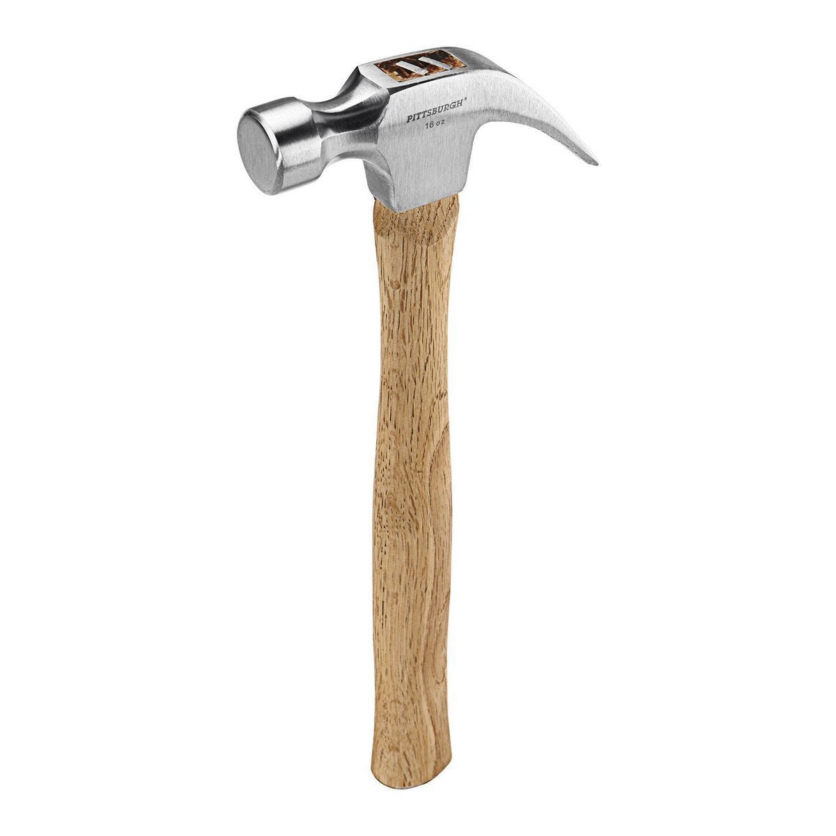 Martillo de uña de 16 onzas con mango de madera dura y cabeza de acero pulido | 66862