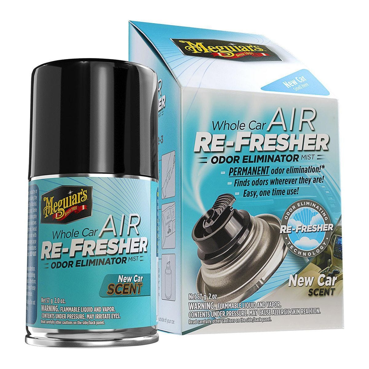 Meguiar's G16402 Air Re-Fresher de 2 oz. para eliminar olores en el auto | G16402