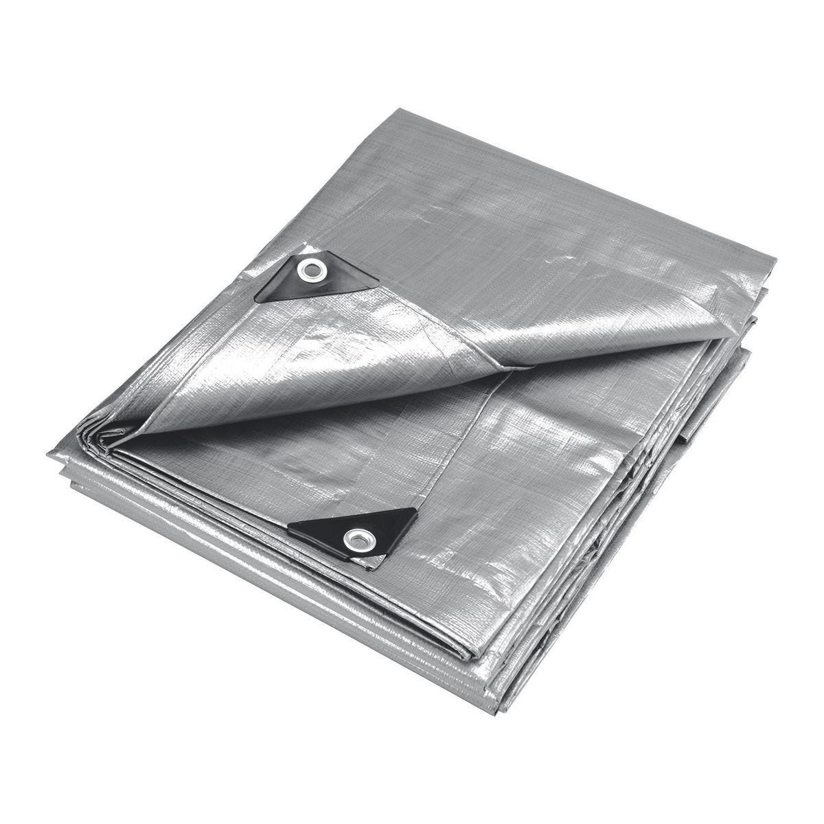 Lona pesada reflectante multiusos de 9 mil, resistente a la intemperie, 11 pies 4 pulgadas x 15 pies 6 pulgadas | 67703