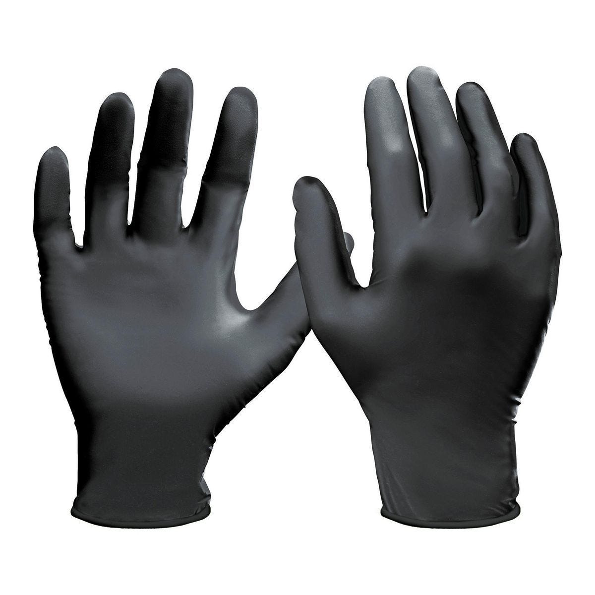 Guantes desechables de nitrilo sin polvo de 9 mil, tamaño grande, paquete de 50 | 68511