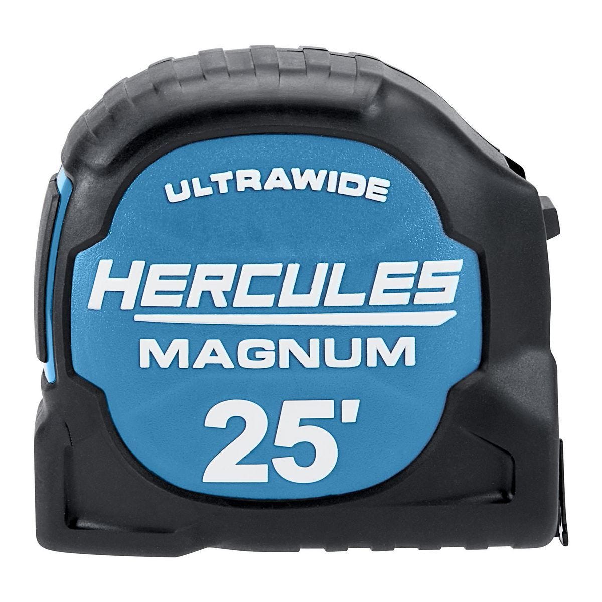 Cinta métrica HERCULES MAGNUM de 25 pies con doble gancho y caída resistente | HC061