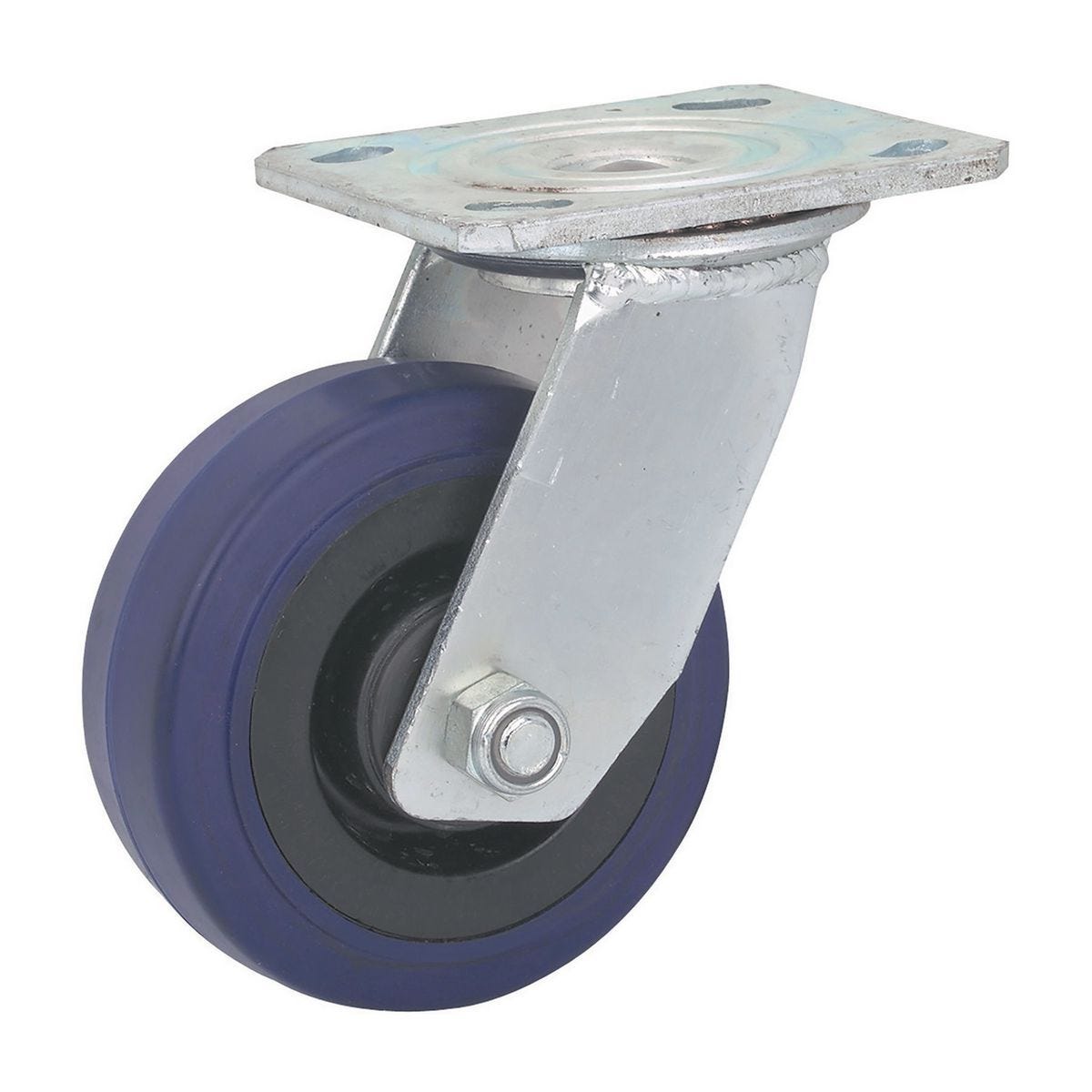 Rueda giratoria de hule de 5 pulgadas con capacidad de carga de 375 lb | 61846