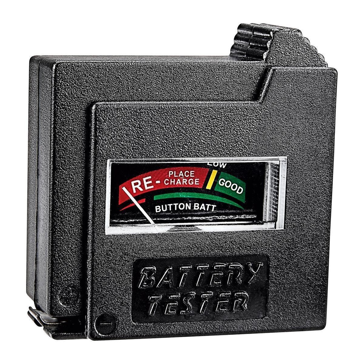 Probador de baterías para hogar, compatible con AA, AAA, C, D, 9V y pilas de botón | 57298