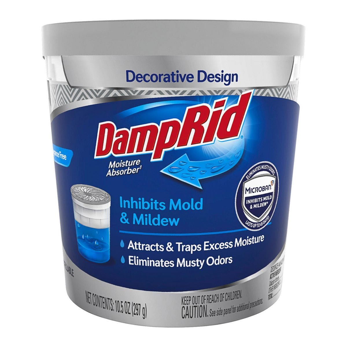 Absorbente de humedad recargable sin fragancia de 10.5 oz