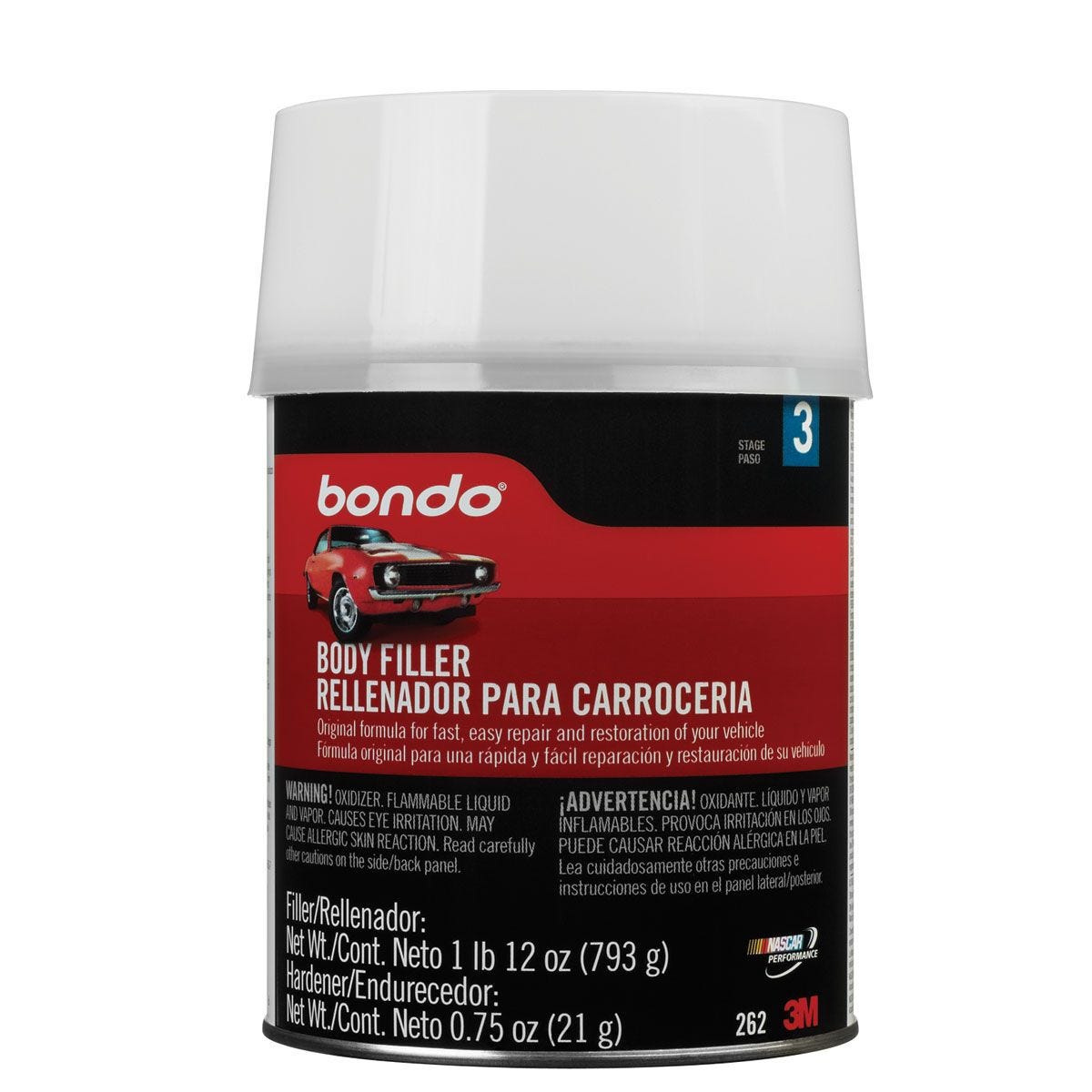 Masilla para carrocería BONDO 262 de 1 cuarto de galón | 67721