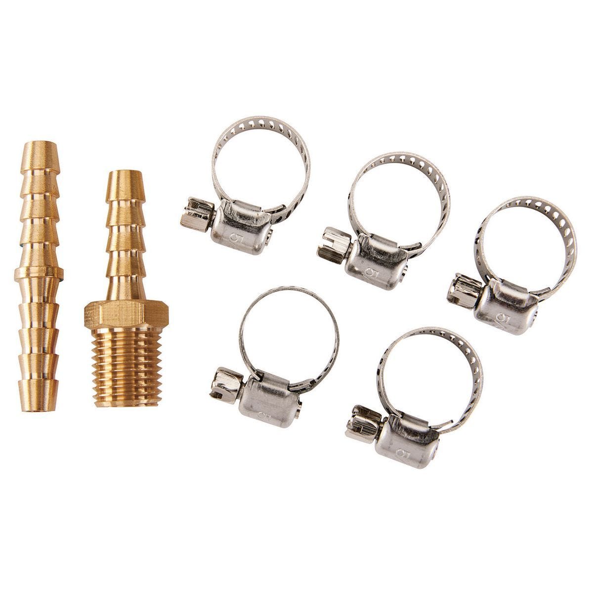 Kit de reparación para mangueras de aire de 1/4 pulgada de diámetro interno, 7 piezas | 63569