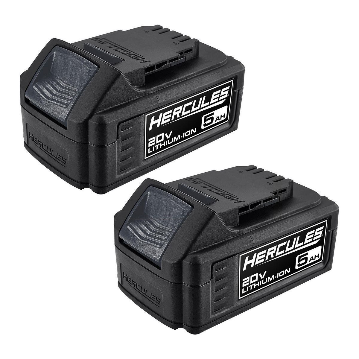 Paquete de 2 baterías de litio de alto rendimiento Hercules 20V 5 Ah | HC01-2P