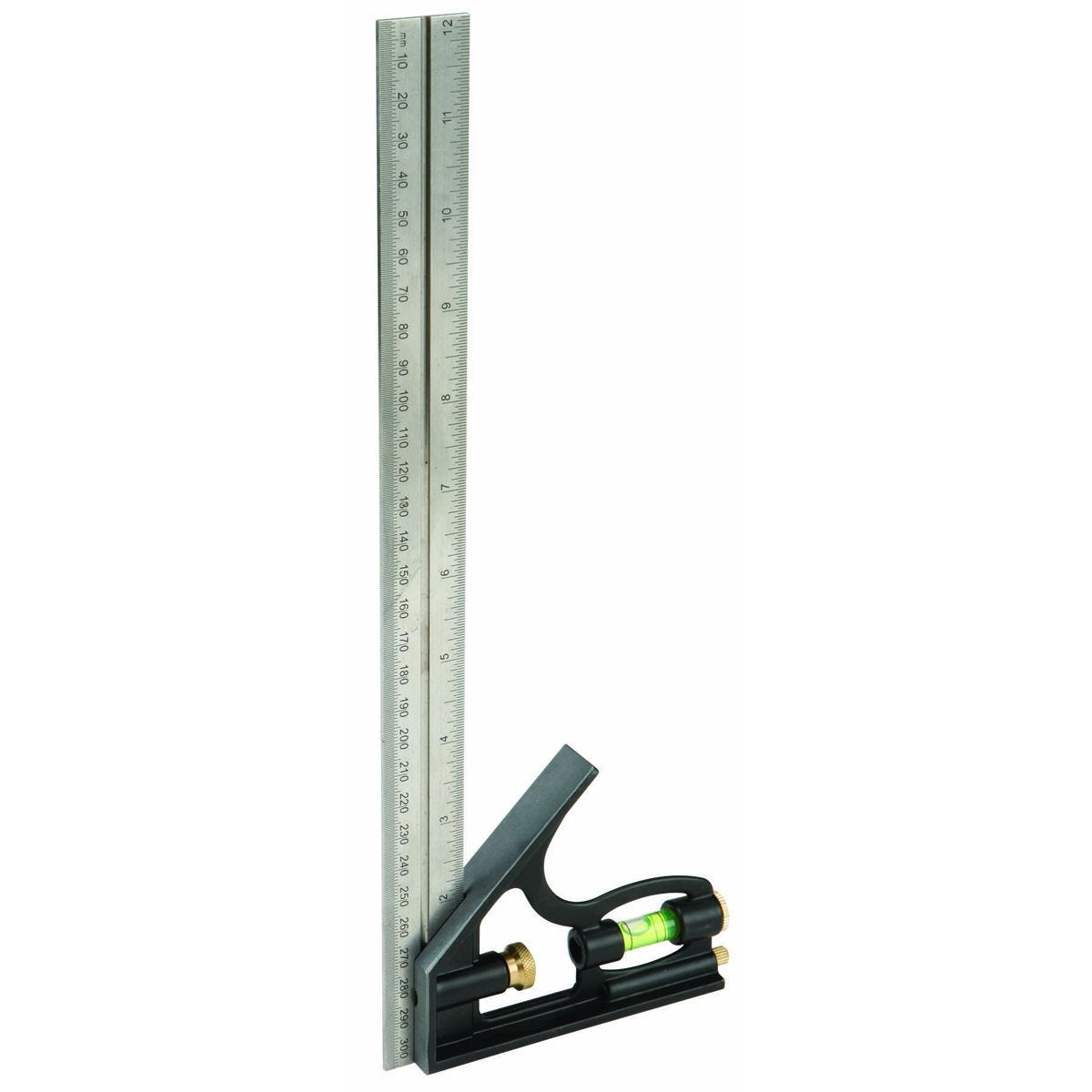Escuadra combinada de 12 pulgadas, con nivel de burbuja y escalas SAE y métricas | 69361