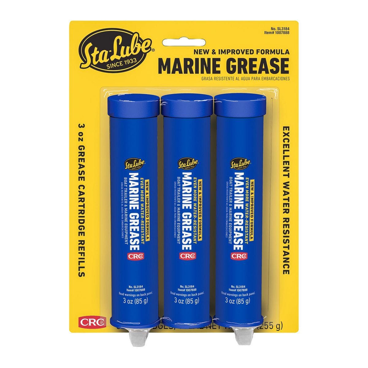 Grasa marina STA-LUBE de 3 oz, paquete de 3 unidades | 97844