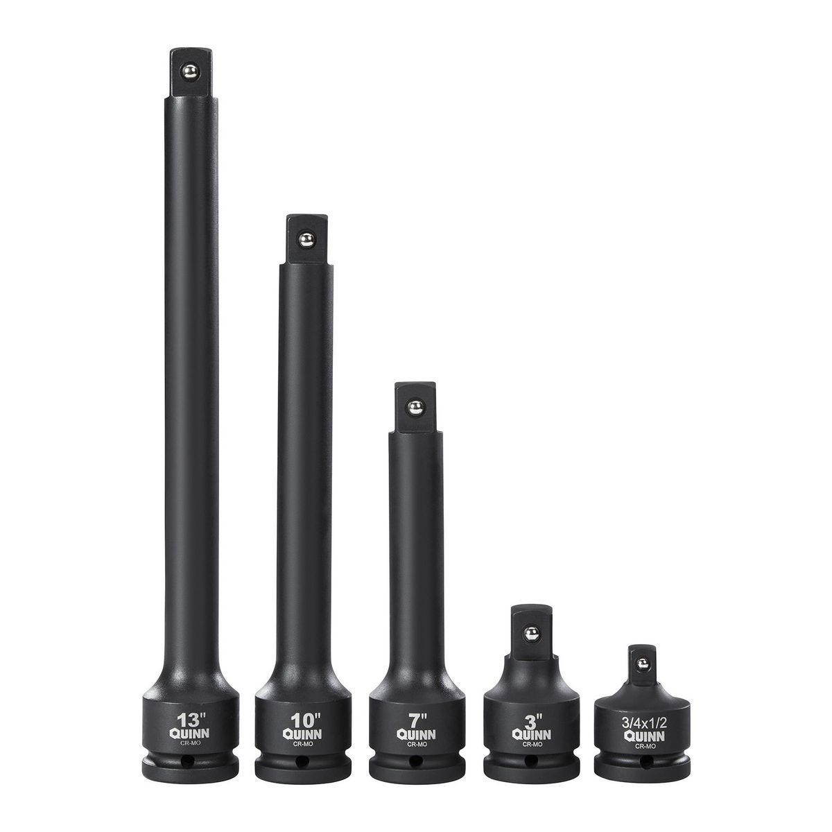 Juego de adaptador y extensiones para sockets de impacto de 3/4 pulgada, 5 piezas | 70302