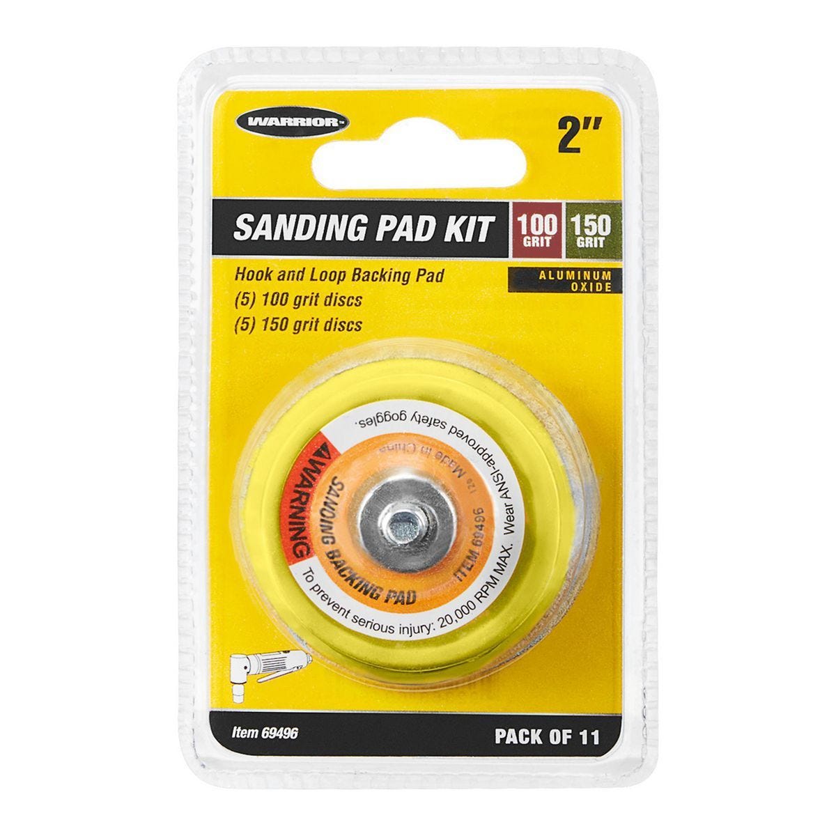 Kit de almohadilla de lijado de 2 pulgadas, 11 piezas | 69496