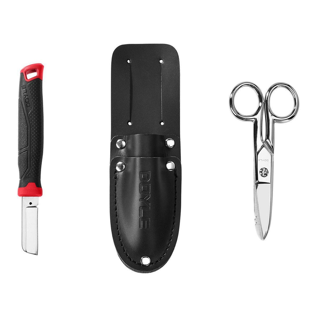 Kit de empalme de cables Doyle, incluye cuchillo, tijeras y funda de cuero | 70490