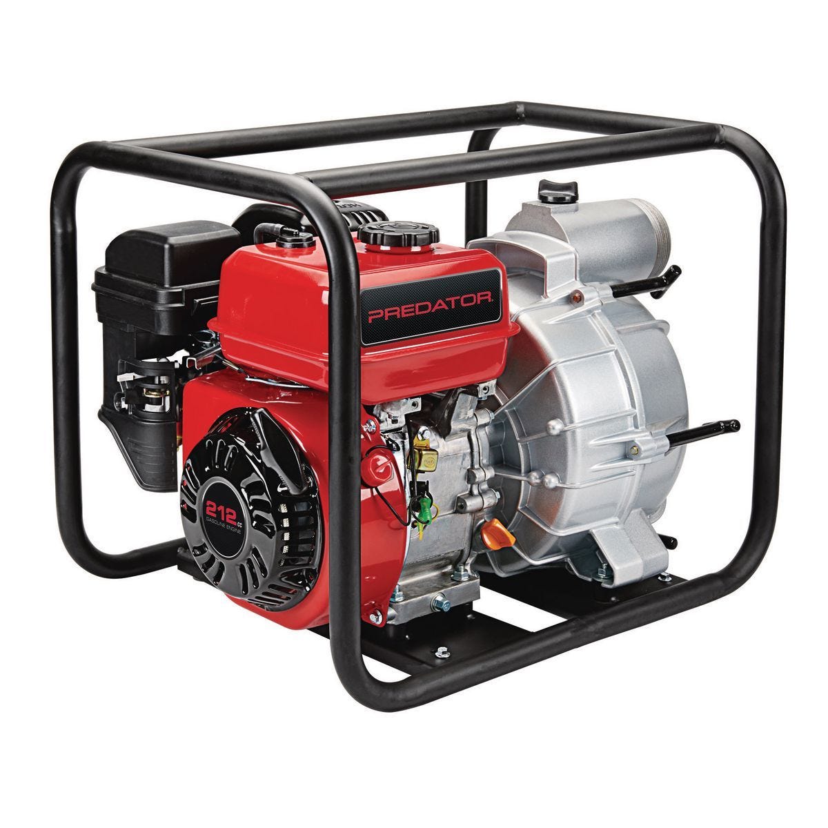 Bomba de agua a gasolina semi trituradora de 3 pulgadas y 212cc - 290 GPM | 63406