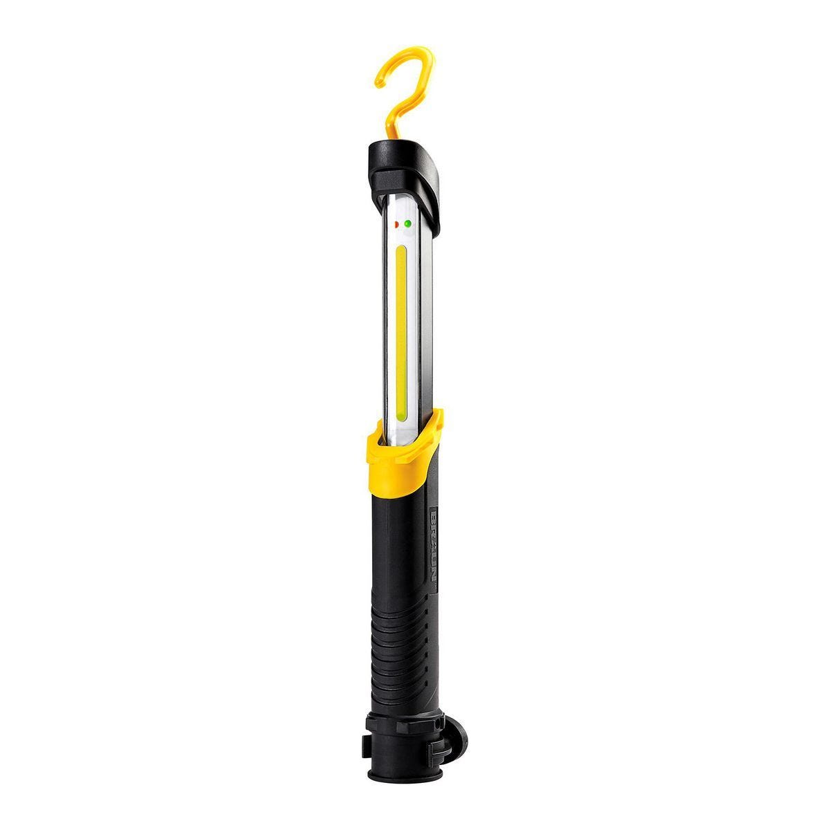 Lámpara de trabajo LED recargable Braun de 800 lúmenes con gancho y base magnética | 71150