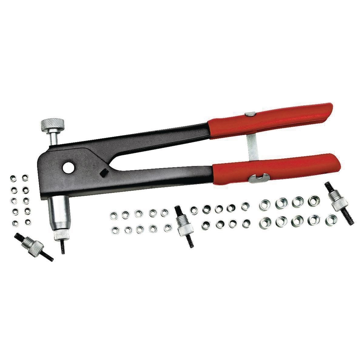 Kit de remachadora para insertos roscados con herramienta de colocación y boquillas | 1210