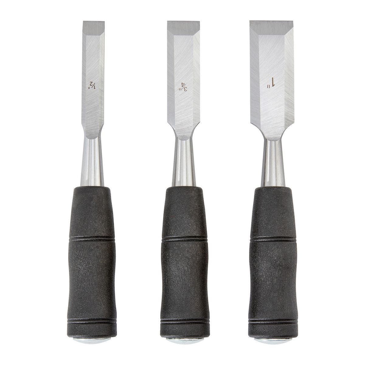 Juego de 3 Cinceles para Madera con Mangos de PVC | 69544