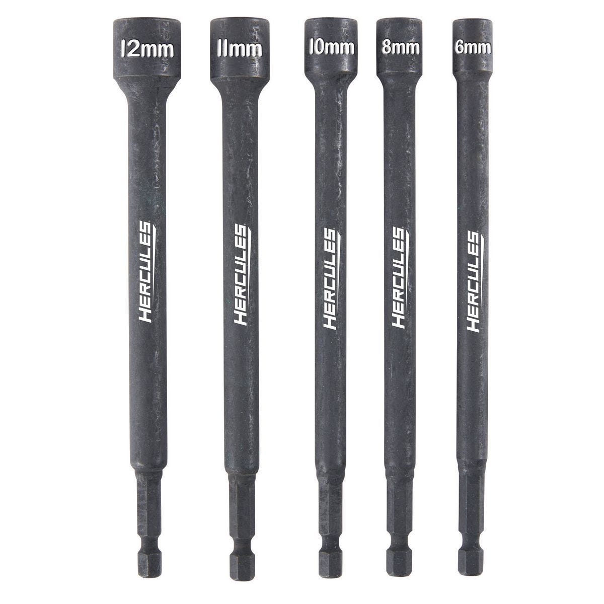 Juego de 5 piezas de insertos magnéticos para tuercas métricas de 6 pulgadas, resistentes a impacto | 64773