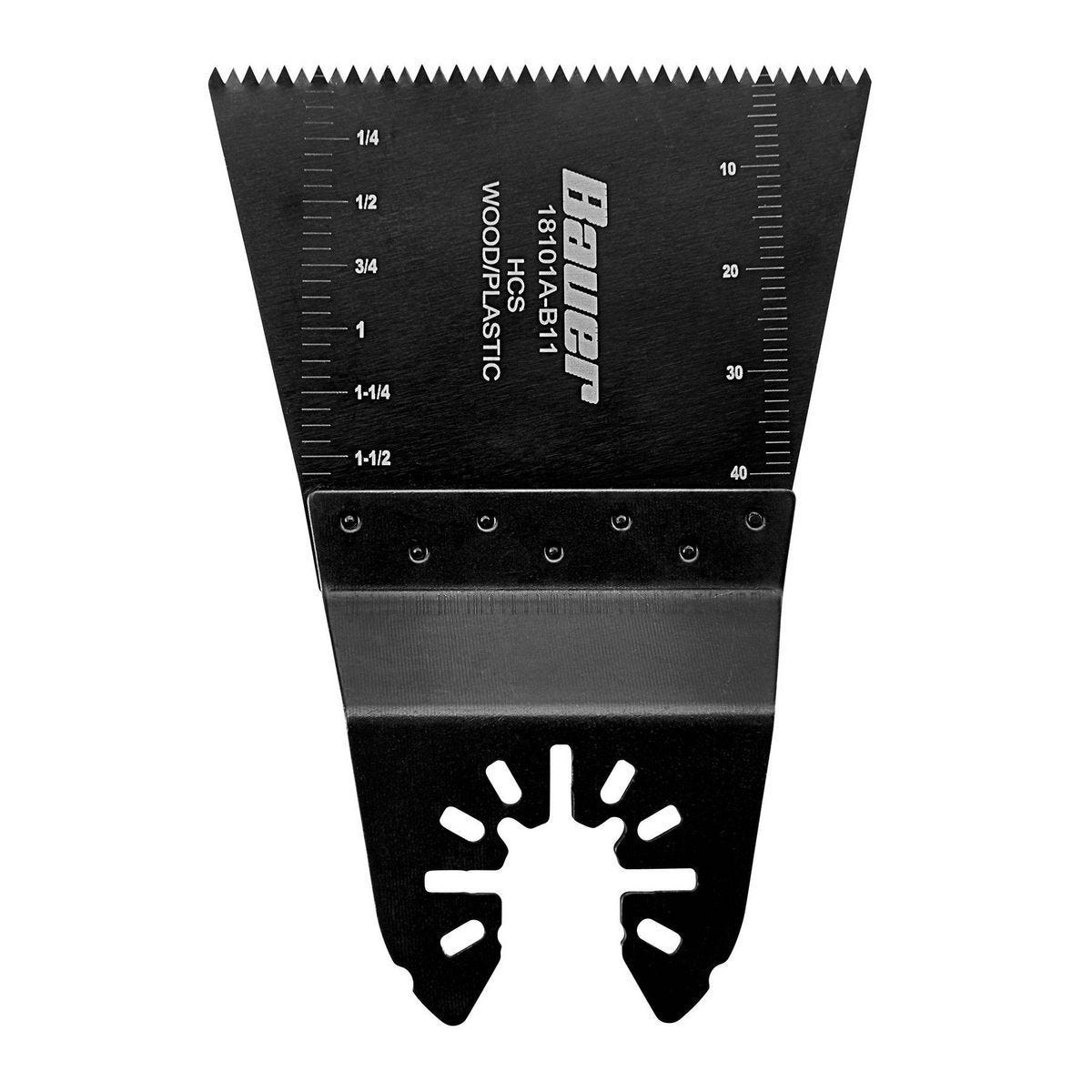 Hoja de corte ancho de 2-5/8 pulgadas para herramientas oscilantes multiusos, de acero al alto carbono BAUER | 64961
