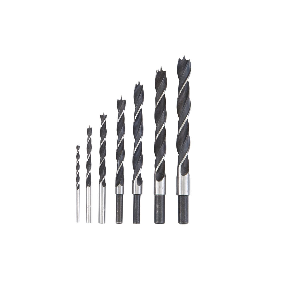 Juego de brocas para madera Brad Point, 7 piezas | 61640