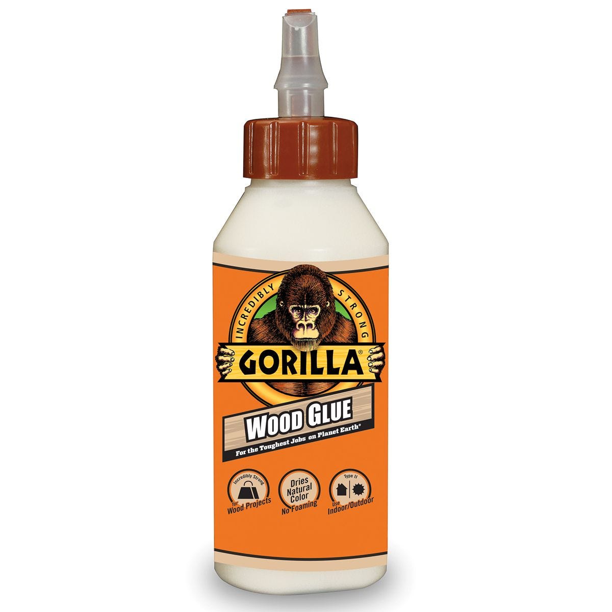 Adhesivo para madera Gorilla de 8 oz, fuerte y rápido | 98557