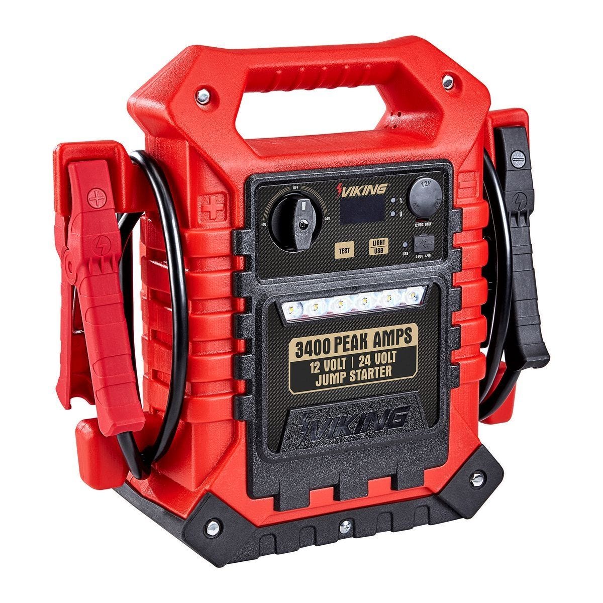 Arrancador portátil para batería de auto y paquete de energía VIKING 3400 amperios pico | 57084