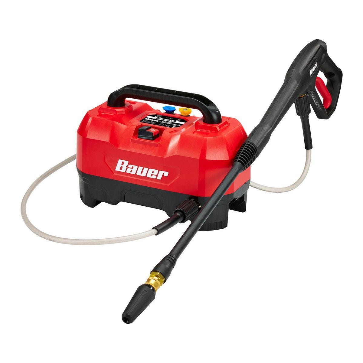 Hidrolavadora eléctrica portátil BAUER 1800 PSI, 1.2 GPM | 25144E-B