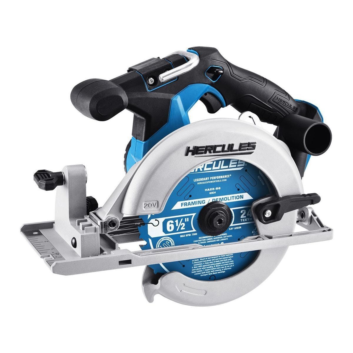 Sierra circular inalámbrica HERCULES HC72B de 20V, 6-1/2 pulgadas - Solo herramienta | 64984