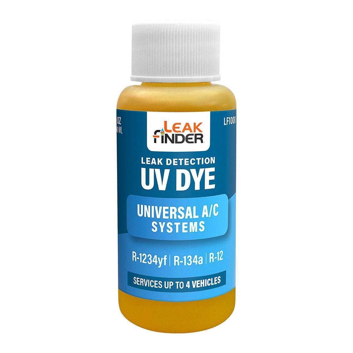 Tinte universal para A/C de 1 oz. para detección de fugas en sistemas de aire acondicionado automotriz | LF1001CS