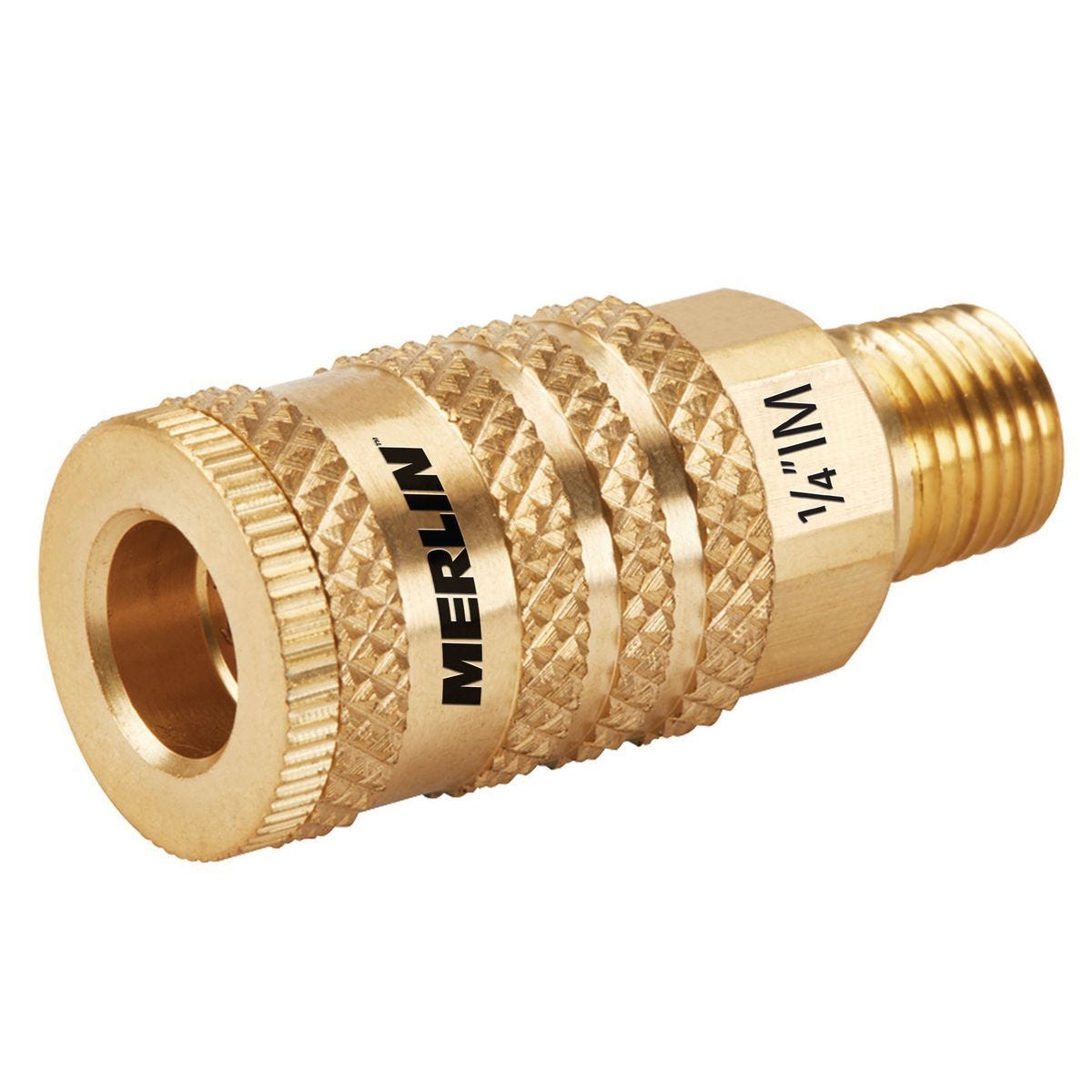 Acoplador rápido industrial de latón macho 1/4 pulgada | 63558