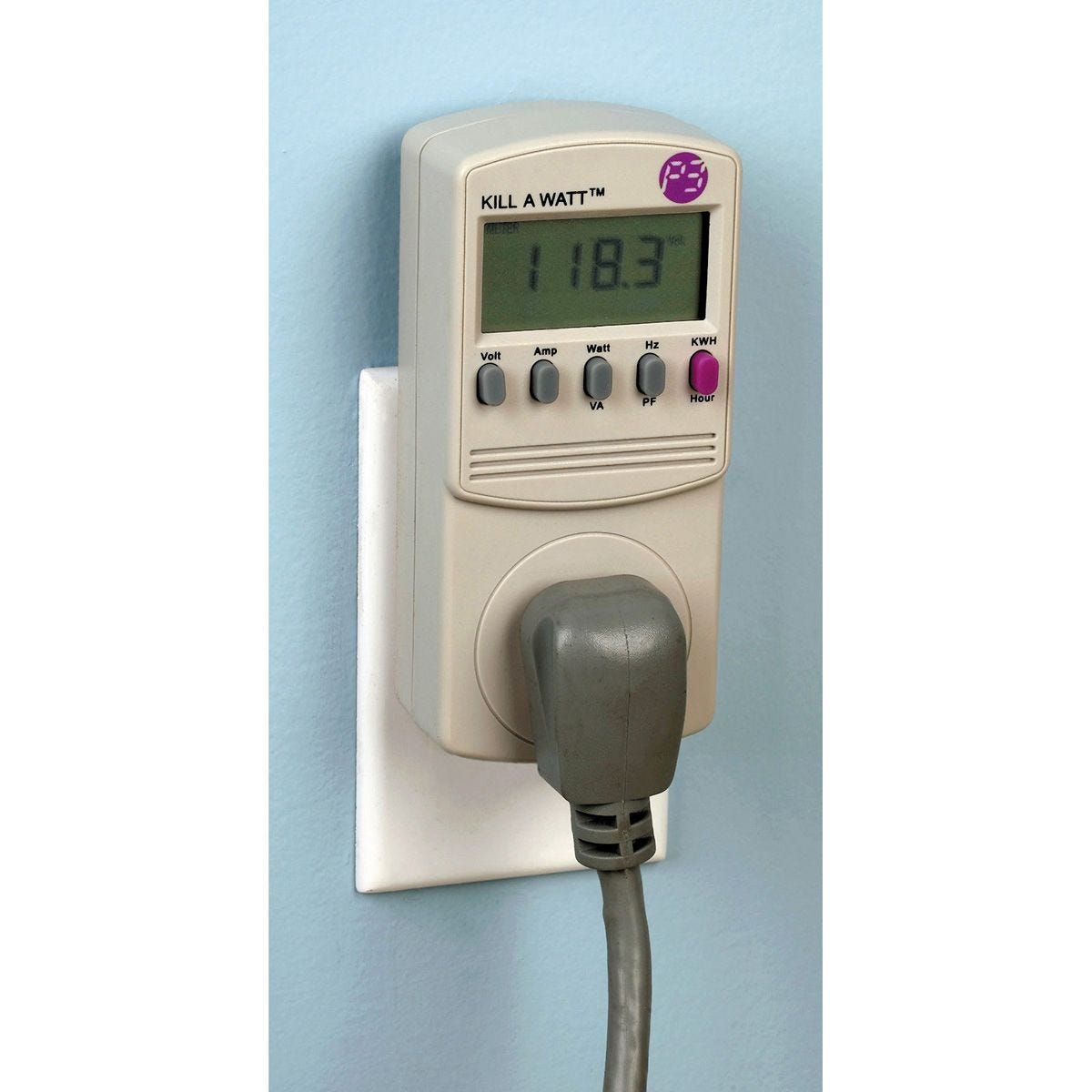 Monitor eléctrico KILL A WATT para medir el consumo de energía y ahorrar en tu factura | 93519
