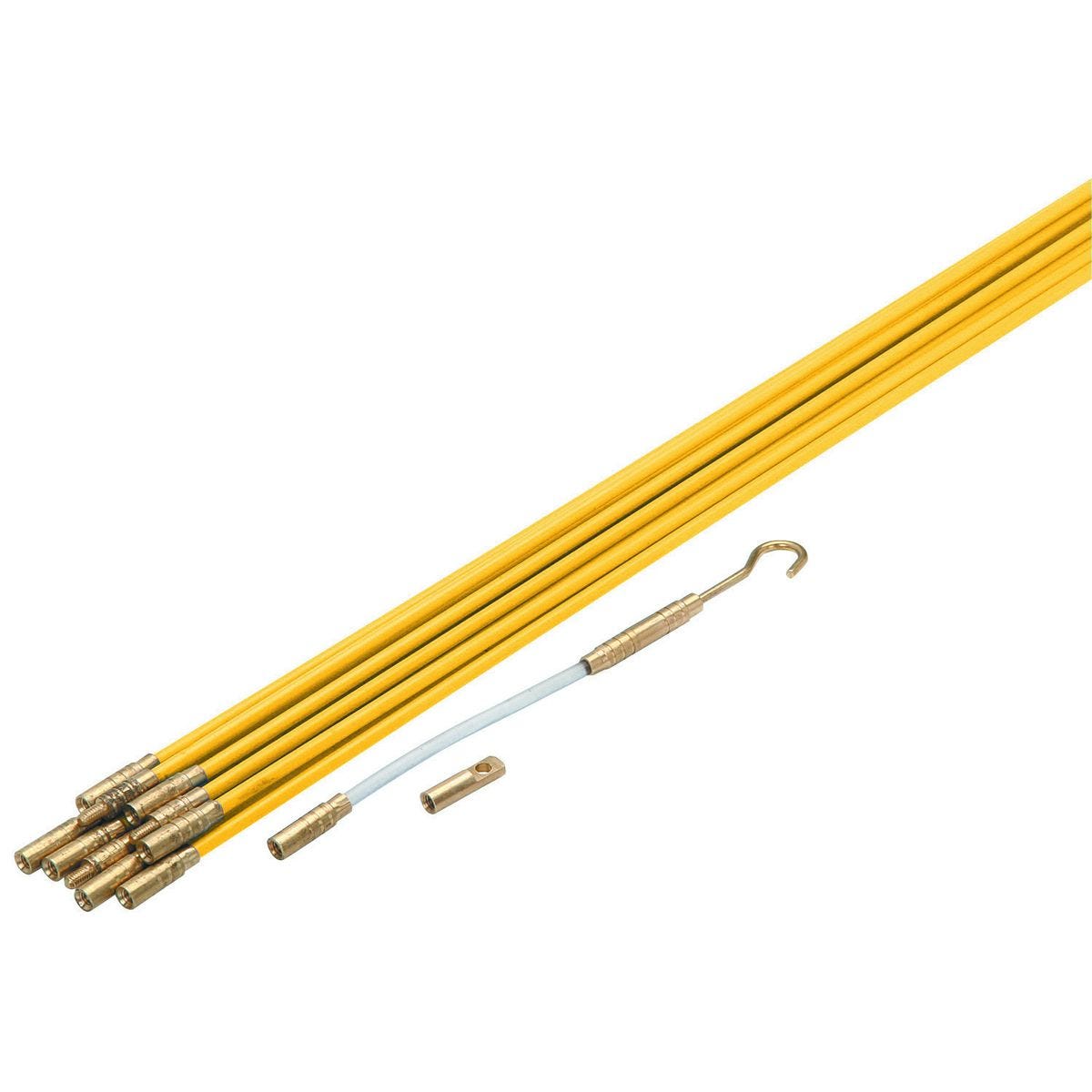 Kit de varillas de fibra de vidrio para pasar cables, 3/16 pulg. x 33 pies | 65326