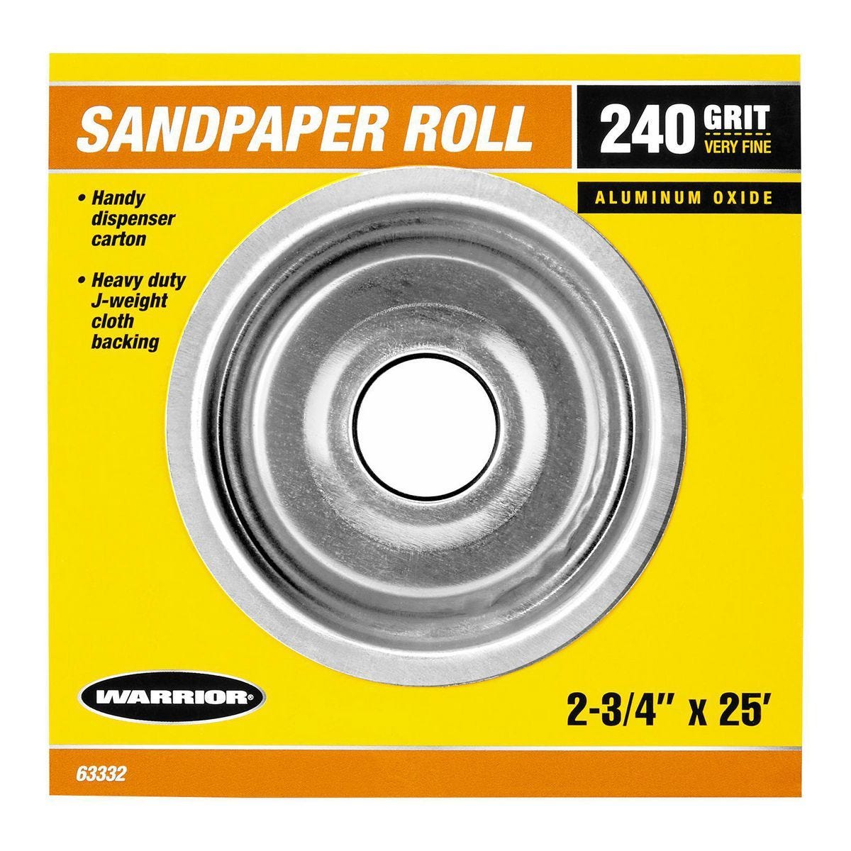 Lija en rollo de 2-3/4 pulgadas x 25 pies, grano 240 | 63332